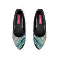 Black Round Toe Shoe Waves