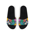 Black Slide Slipper Standing Flowers