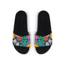 Black Slide Slipper Standing Flowers