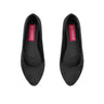 Black Solid Round Toe