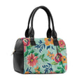 Black Speedy Bag Cyan Floral