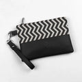 Black Toiletry Pouch B & W Arrows