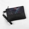 Black Toiletry Pouch Butterfly Glowing
