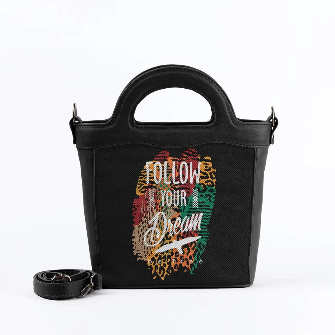 Black Top Handle Handbag be free - CANVAEGYPT
