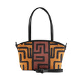 Black Wide Tote Bag African Tribal
