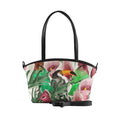 Black Wide Tote Bag Bird