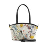 Black Wide Tote Bag Floary