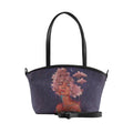 Black Wide Tote Bag Head in the clouds