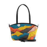 Black Wide Tote Bag Mountain fields - CANVAEGYPT