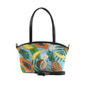 Black Wide Tote Bag Tropical