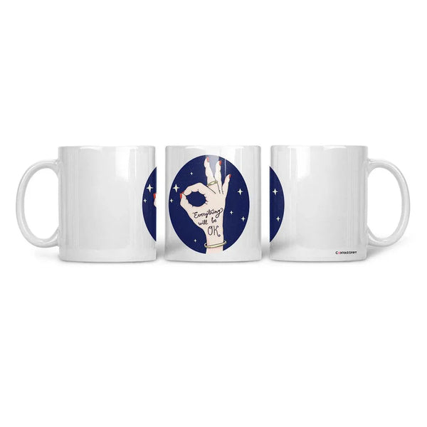 Ceramic Mug Everything will be ok - CANVAEGYPT