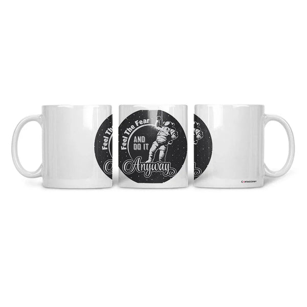 Ceramic Mug Feel The Fear - CANVAEGYPT