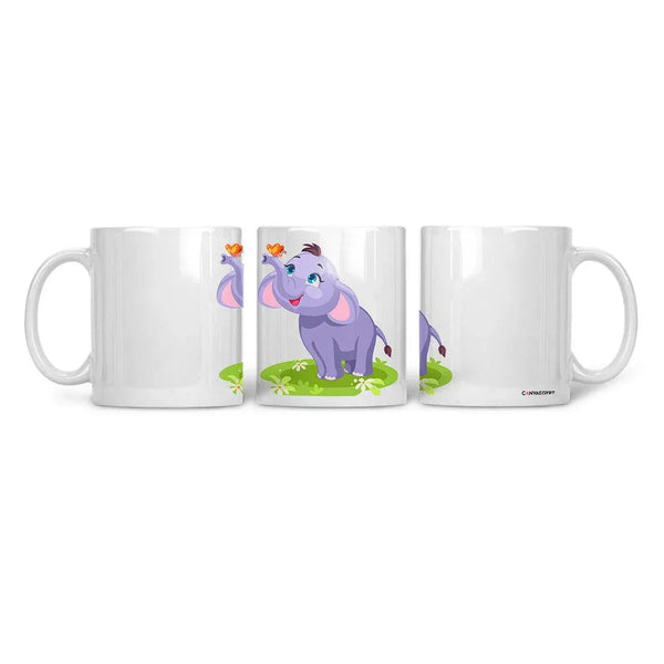 Ceramic Mug Happy elephant - CANVAEGYPT