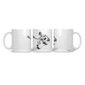 Ceramic Mug Skateboard Skeleton