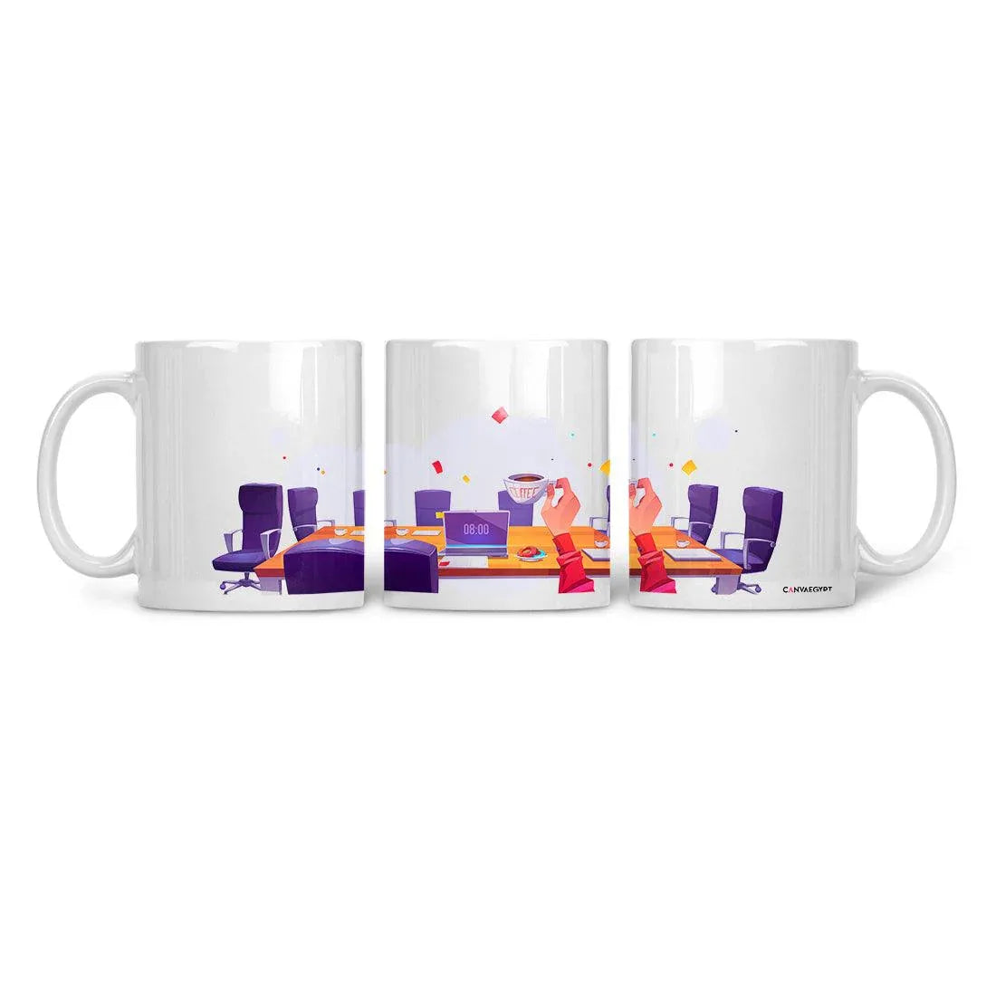 Ceramic Mug Workplace Coffee View - CANVAEGYPT