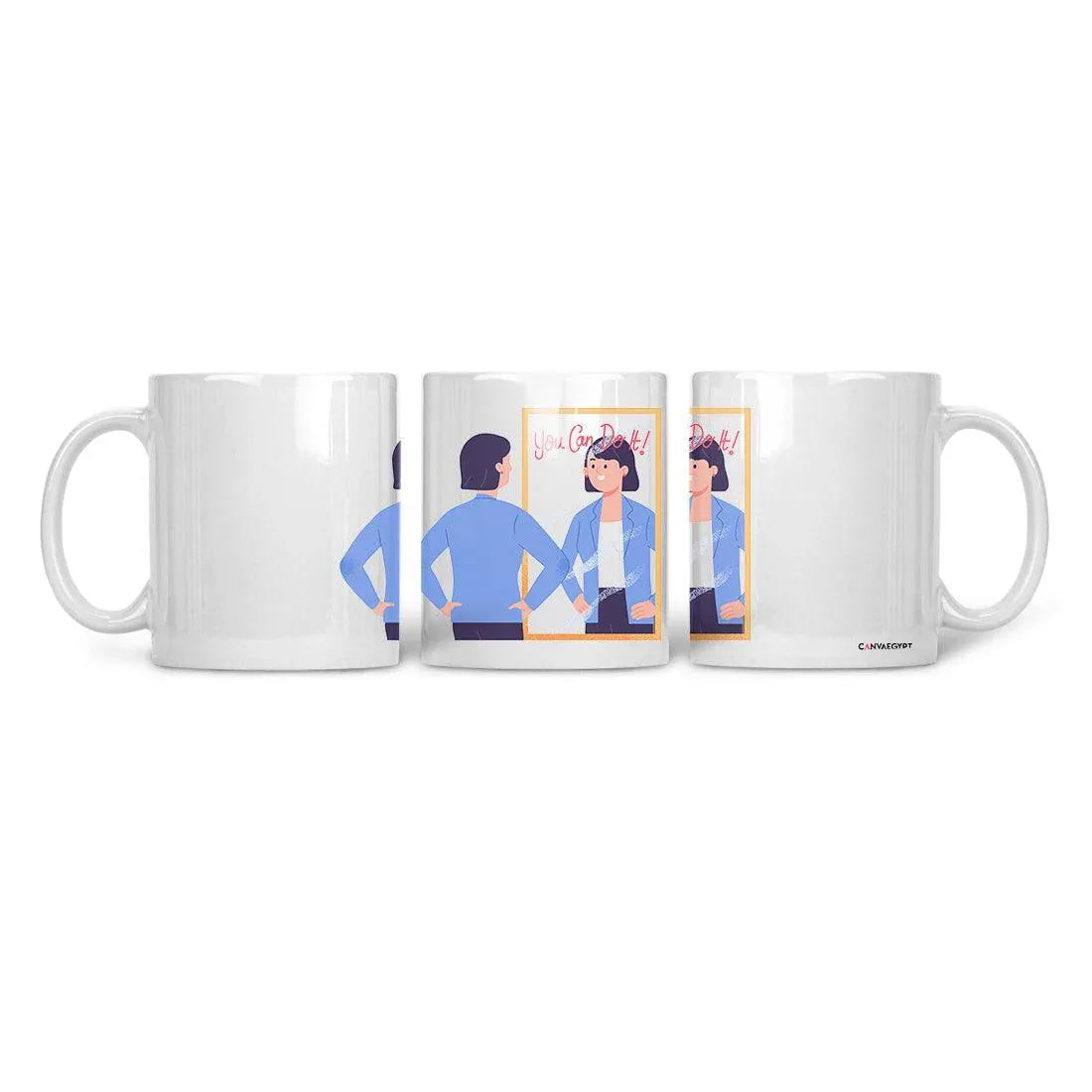 Ceramic Mug you can do it - CANVAEGYPT