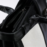 Black Double Handle Grey Spotted - CANVAEGYPT