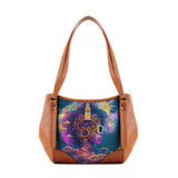 Leather Tote Bag Festival Head - CANVAEGYPT