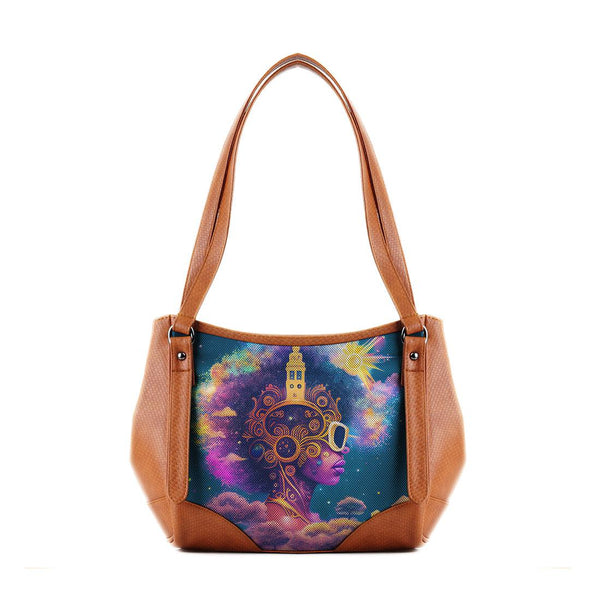 Leather Tote Bag Festival Head - CANVAEGYPT