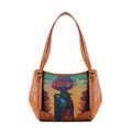 Leather Tote Bag Looking Beyond