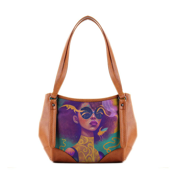 Leather Tote Bag Pinky Hair - CANVAEGYPT