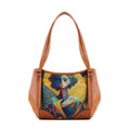Leather Tote Bag Pixeld Girl