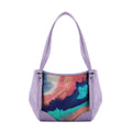 Lavender Leather Tote Bag Art