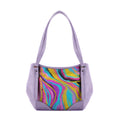 Lavender Leather Tote Bag Color Flows