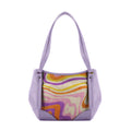 Lavender Leather Tote Bag Flow