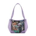 Lavender Leather Tote Bag Full Wall