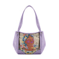 Lavender Leather Tote Bag Save The Bees