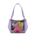 Lavender Leather Tote Bag Summer Pattern