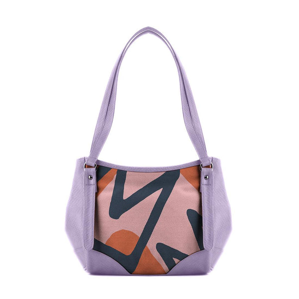 Lavender Leather Tote Bag Texture - CANVAEGYPT