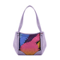 Lavender Leather Tote Bag Vaporwave