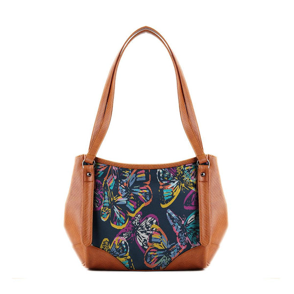 Leather Tote Bag Butterfly - CANVAEGYPT
