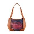 Leather Tote Bag Deer Moon
