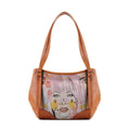 Leather Tote Bag Doodle Dash
