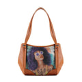 Leather Tote Bag Flamingo Queen