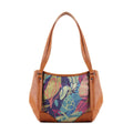 Leather Tote Bag Sea Herbs