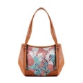 Leather Tote Bag Standing Tall
