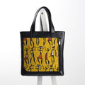 Leather Tote bag African festival