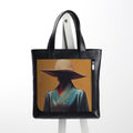 Leather Totebag Elegant Hat