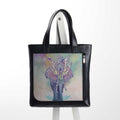 Leather Tote bag Elephants
