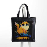 Leather Tote bag Good Vibrations Only - CANVAEGYPT