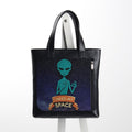 Leather Tote bag I need My space