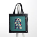 Leather Tote bag Panda family