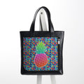 Leather Tote bag Pineapples