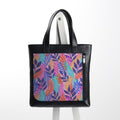 Leather Tote bag Vibrant Vines