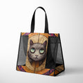 Mesh Bag Mandala Cat