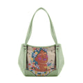 Mint Green Leather Tote Bag Save The Bees